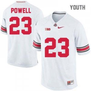 Youth NCAA Ohio State Buckeyes Tyvis Powell #23 College Stitched Authentic Nike White Football Jersey DF20U11VU